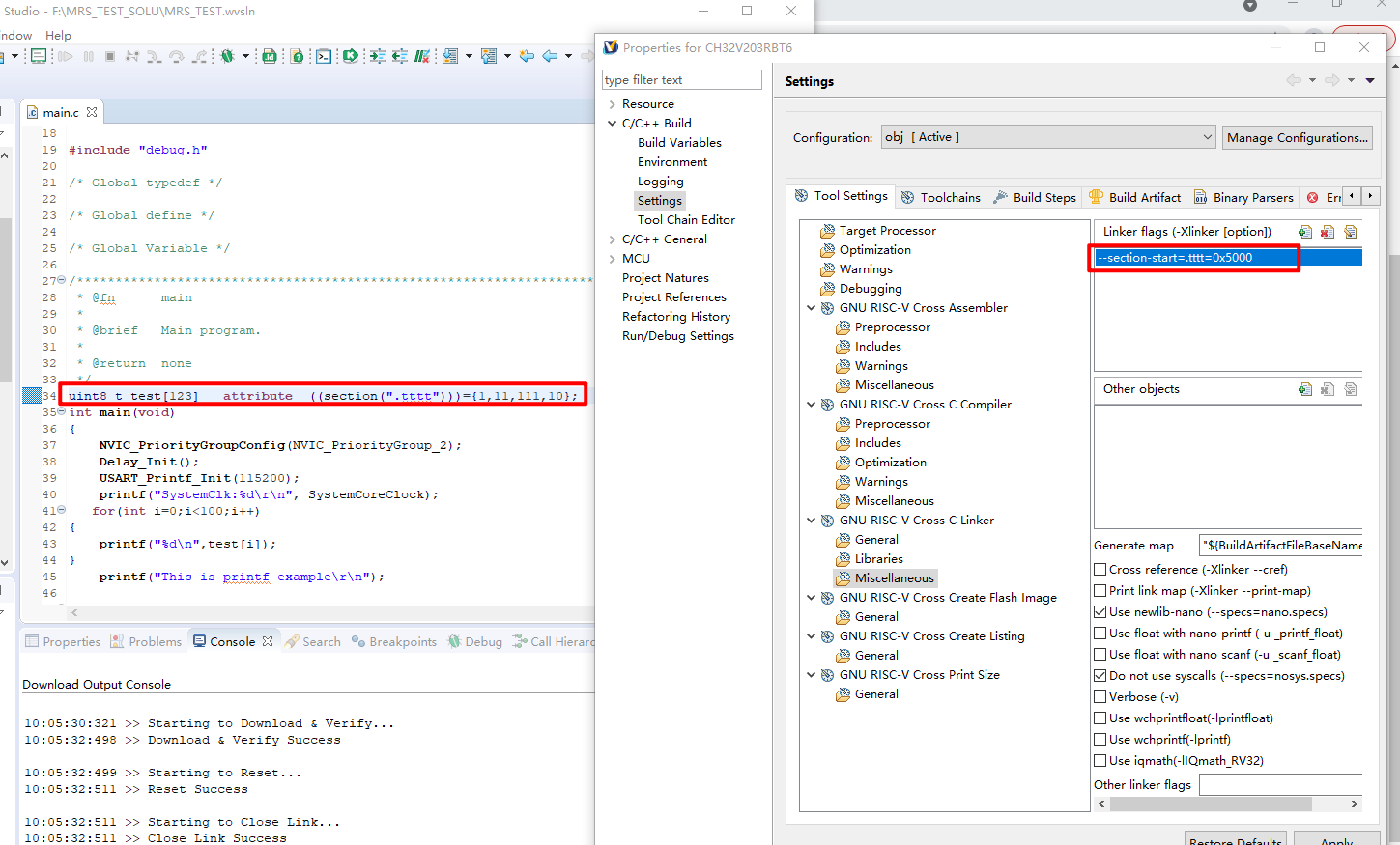 MuonRiber studio中我怎么把变量定义在指定地址,或是怎么把变量定义在指定的寄存器,如:数组定义到flash里面怎么定义? - 沁 ...